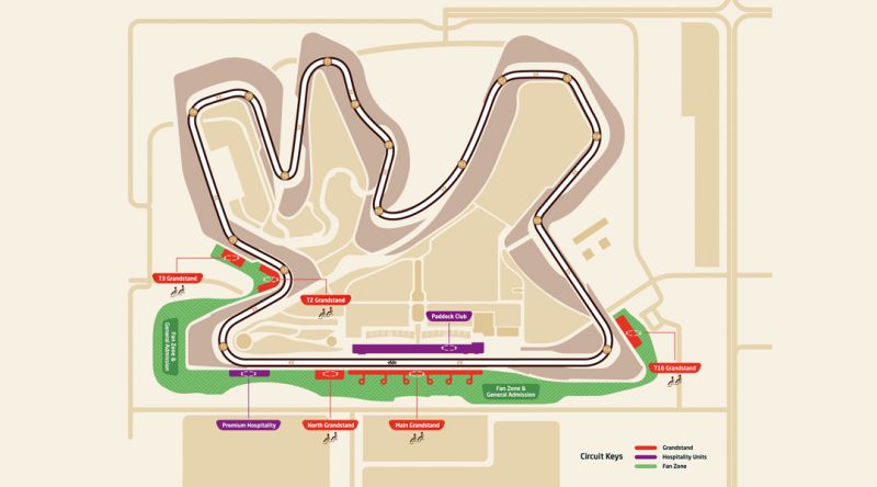 F1® Lusail Circuit Map